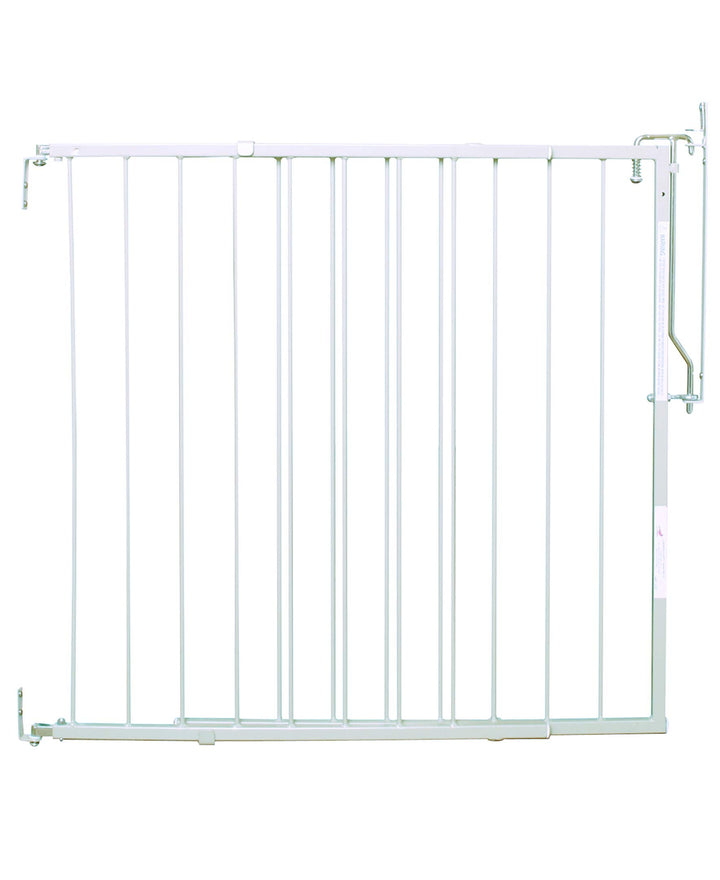 Cardinal Gates MG25 Duragate Baby Gate - Adjustable Dog Gate - Steel Safety Gate for Kids & Pets - 26.5 to 41.5 Inches Wide - White