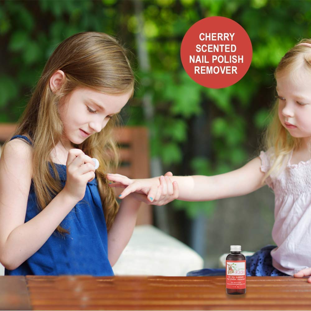 Karma Organic Kids Cherry Scented Nontoxic Natural Nail Polish Remover (4 fluid ounce)