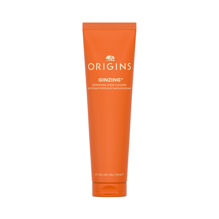 Origins GinZing Gentle Exfoliating Cleanser | Visibly Refines Pores & Brightens | With Caffeine, Ginseng & Jojoba Beads, 5 Fl Oz