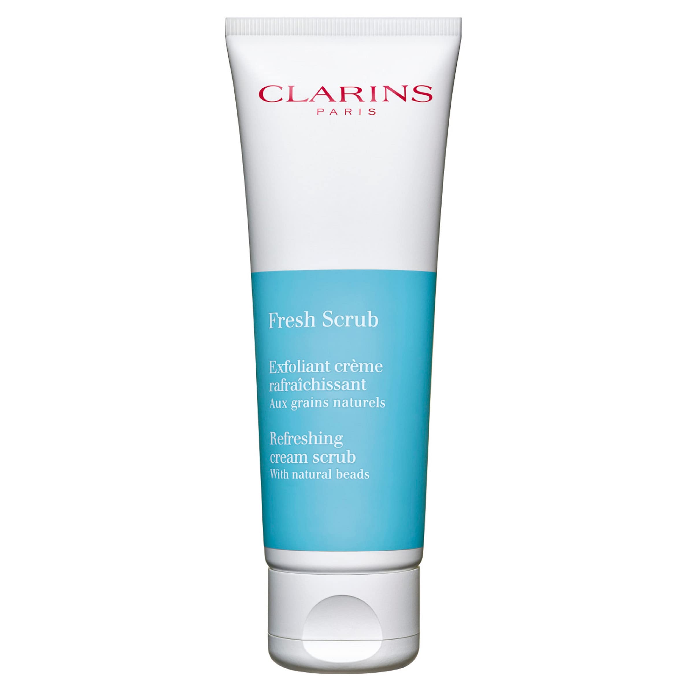 Clarins Fresh Scrub | Award-Winning | Refreshing, Cream-Gel Face Scrub With Natural Beads | Gently Exfoliates, Refreshes and Hydrates | Paraben-Free | SLS -Free | Mineral Oil Free | All Skin Types