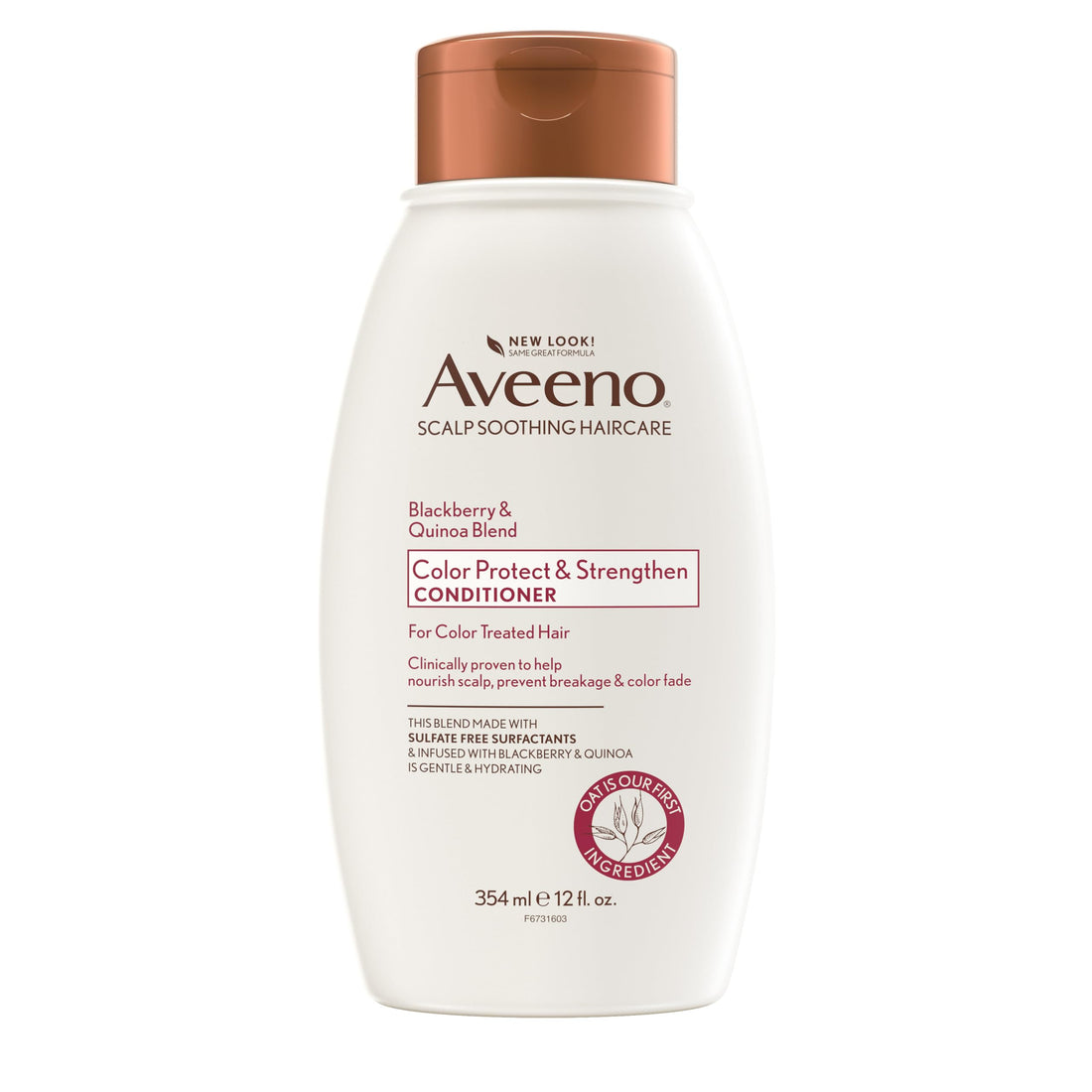 veeno Blackberry Quinoa Protein Blend Sulfate-Free Conditioner for Color-Treated Hair Protection, Daily Strengthening & Moisturizing Conditioner, Paraben & Dye-Free,White, 12 Fl Oz