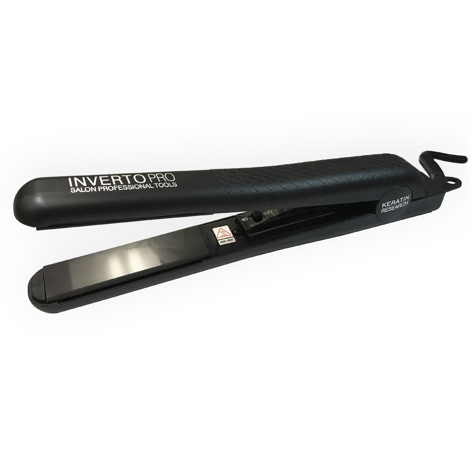 Inverto PRO 1 Ceramic Tourmaline and Titanium Plates Flat Iron Hair Straightener Curler Worldwide Dual Voltage 110v-220v 450°f (232°c)