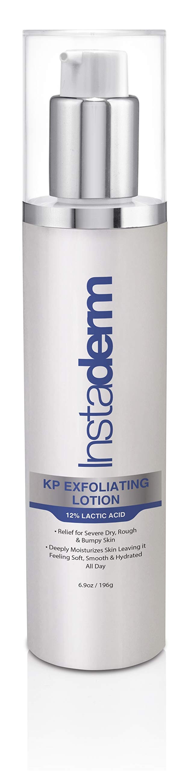 Instaderm Keratosis Pilaris Treatment- KP Bump Eraser. Smoothing Exfoliating Moisturizing Lotion for Rough, Dry, Flakey & Bumpy Skin Conditions with Lactic Acid, AHA. Smooth Skin Body Cream.