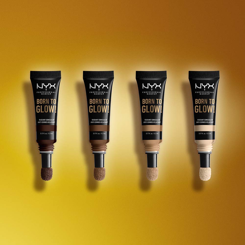 NYX PROFESSIONAL MAKEUP Born To Glow Radiant Concealer, Medium Coverage - Golden