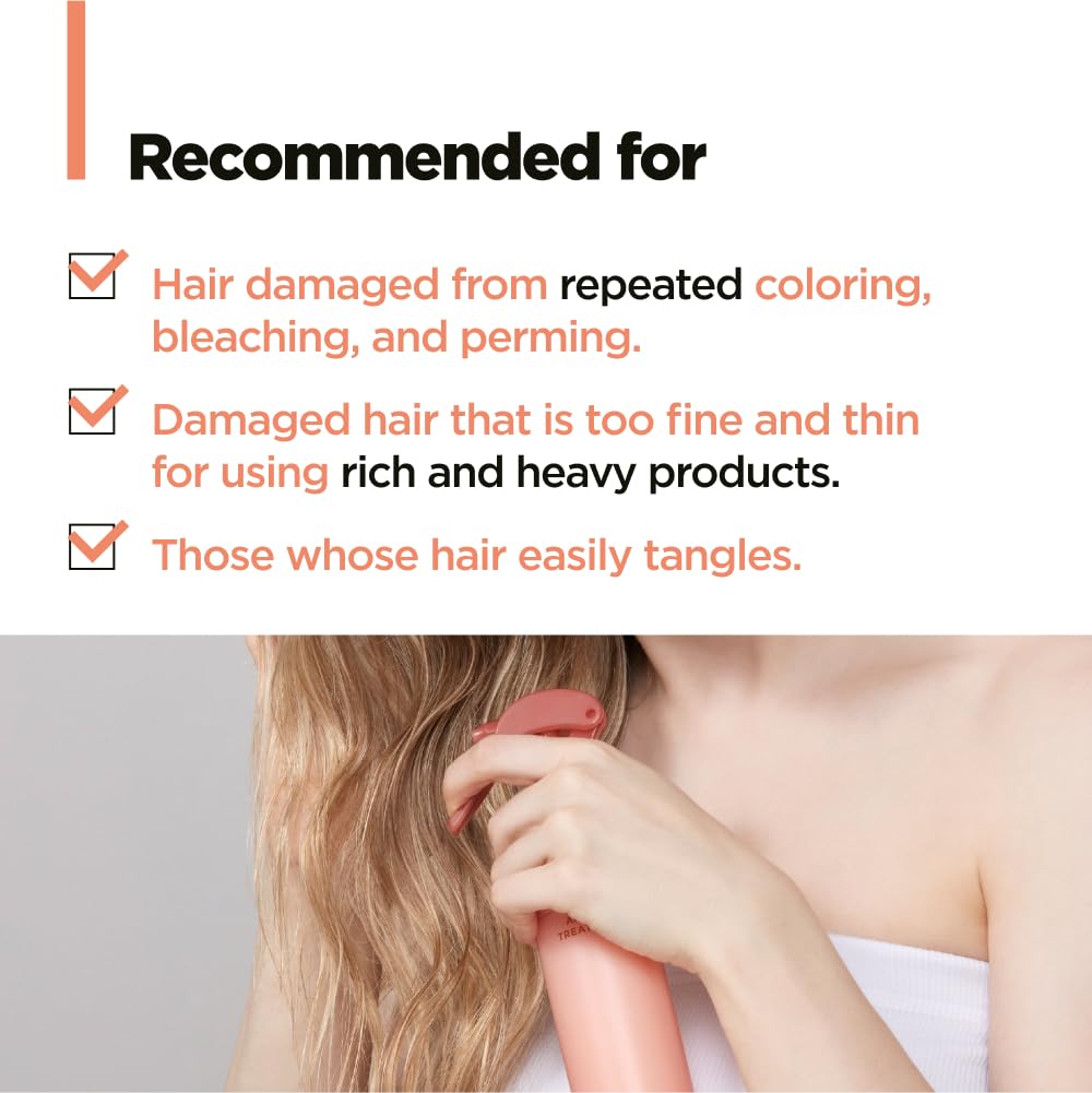 AMOS PROFESSIONAL Repair Cica Ampoule Treatment l Leave-In Conditioner Spray & Detangler, Anti-Frizz Deep Conditioner for Split Ends & Breakage, 7.7 fl.oz fl.oz