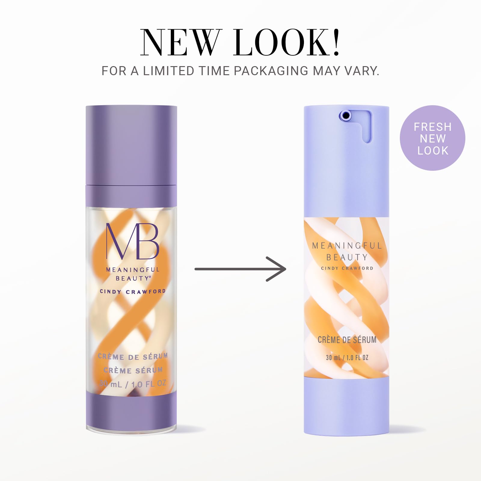 Meaningful Beauty by Cindy Crawford - Crme de Serum - Melon Extract Night Moisturizer - Peptides And Hyaluronic Acid Help Restore Moisture and Skin Firmness - 1 Fluid Ounce - MT.0353