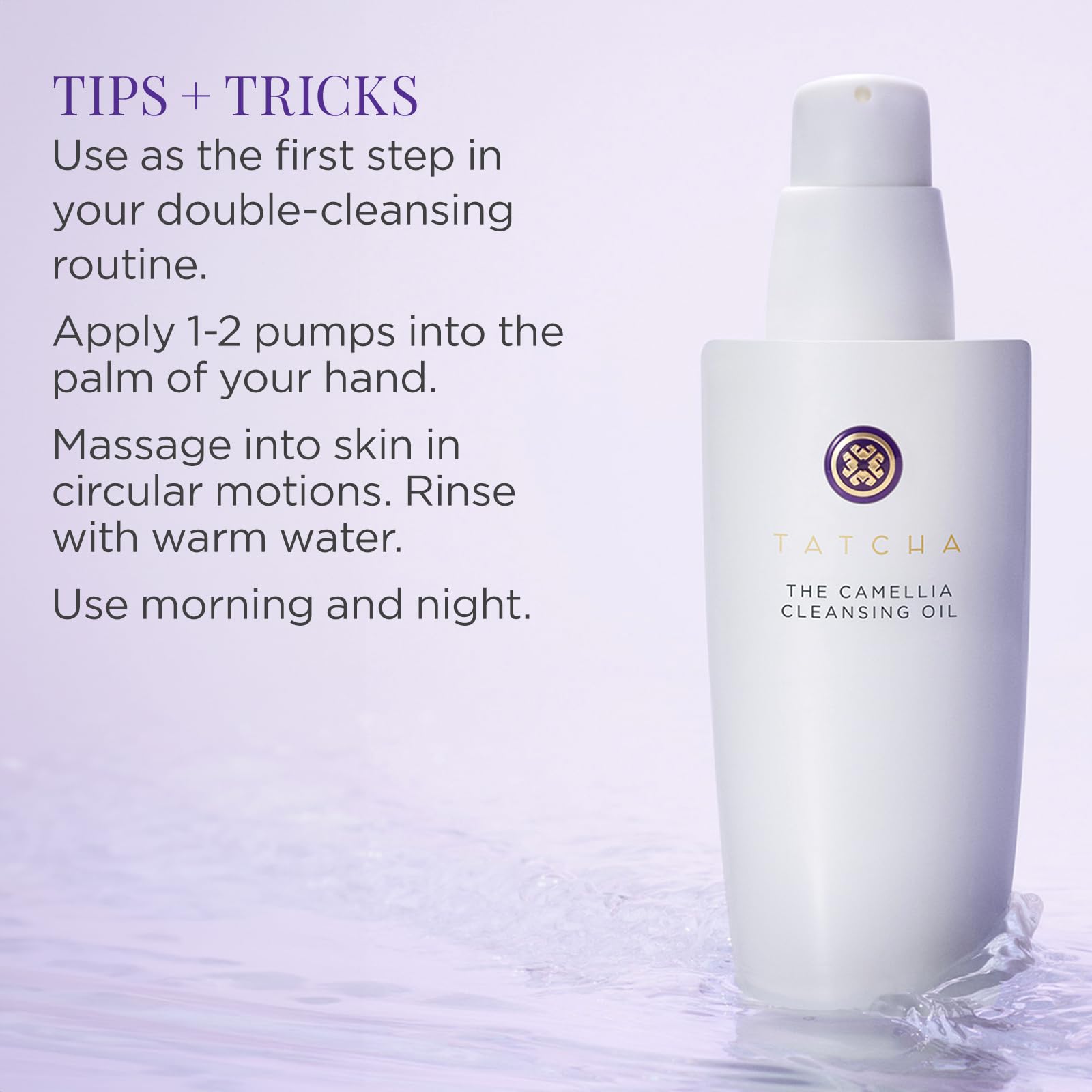 TATCHA Camellia Cleansing Oil Face Wash