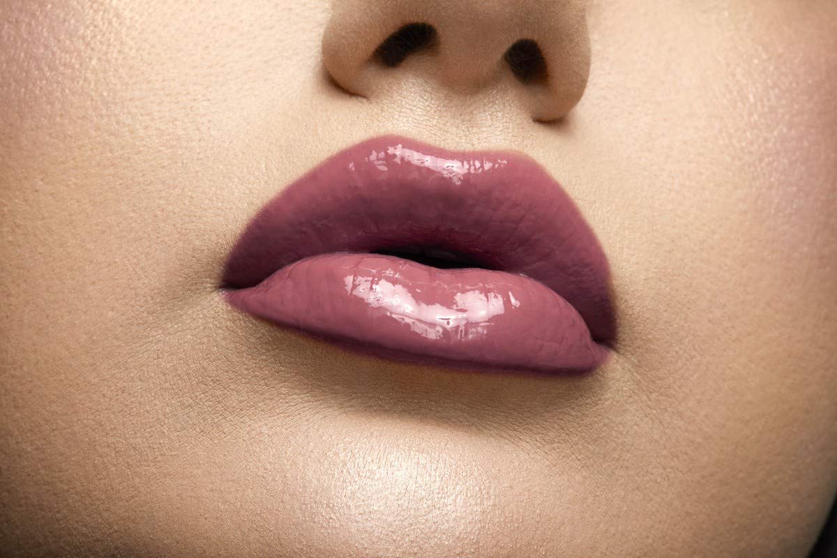 Nyx Professional Makeup Lip Lingerie Gloss, Dark Pink-brown, 0.11 Ounce