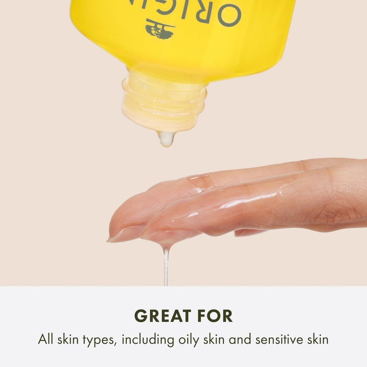 Origins Checks and Balances Milky Oil Cleanser + Makeup Melter | Softens Skin & Removes Makeup | With Squalane & Plant-Derived Glycerin, 5 Fl Oz