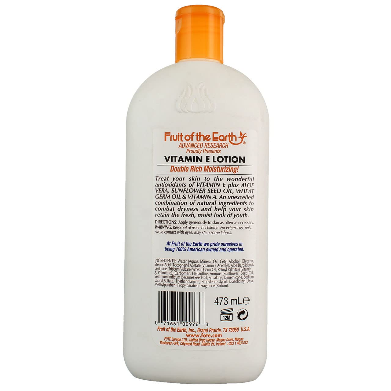 Fruit of the Earth Vitamin E Lotion, 16 Ounce