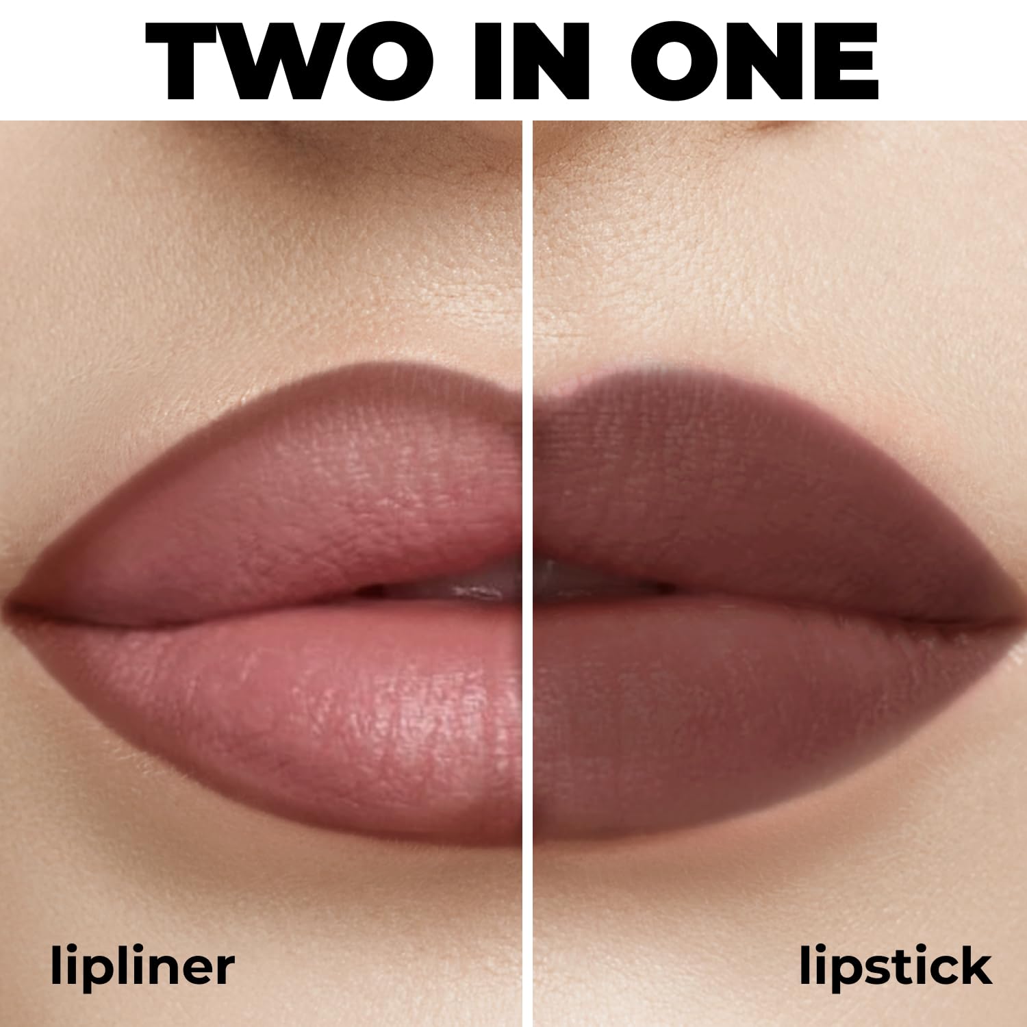 Lamel Matte Gel Lip Liner Pencil | Weightless & CreamyTexture - Sharpenable - Longwear & Waterproof - High Pigmented & Flawless Finish - Cruelty-free & Paraben-Free - 412, 1,7g/0.05oz. (Spicy Nude)