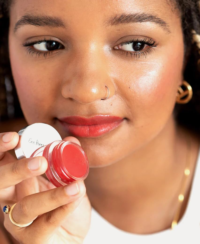 Ere Perez - Natural Carrot Color Pot - Vegan Lip + Cheek Tint (Hello (Poppy Flower))