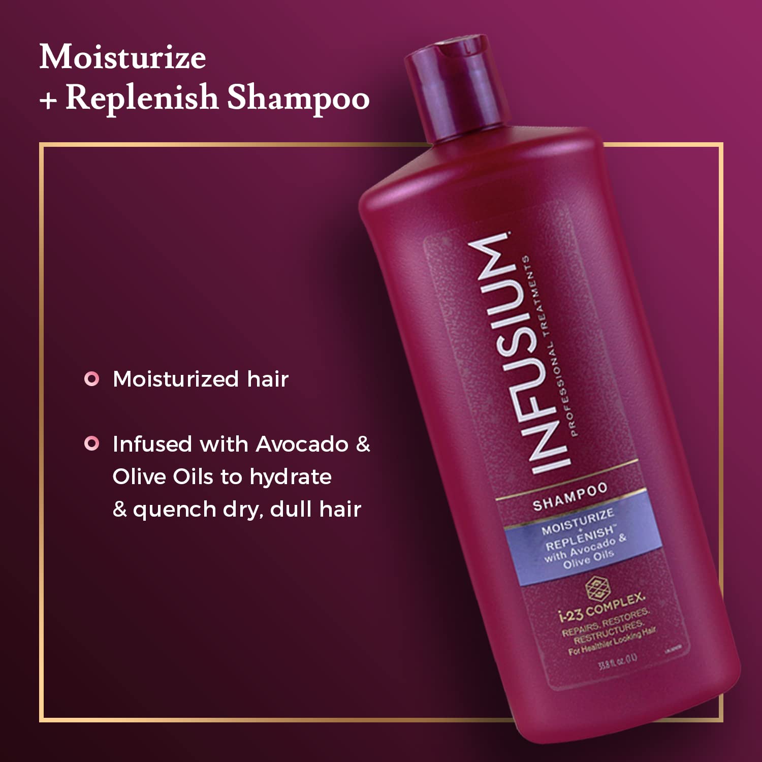 INFUSIUM, Shampoo, Moisturize and Replenish, 33.8 oz, (ea.)