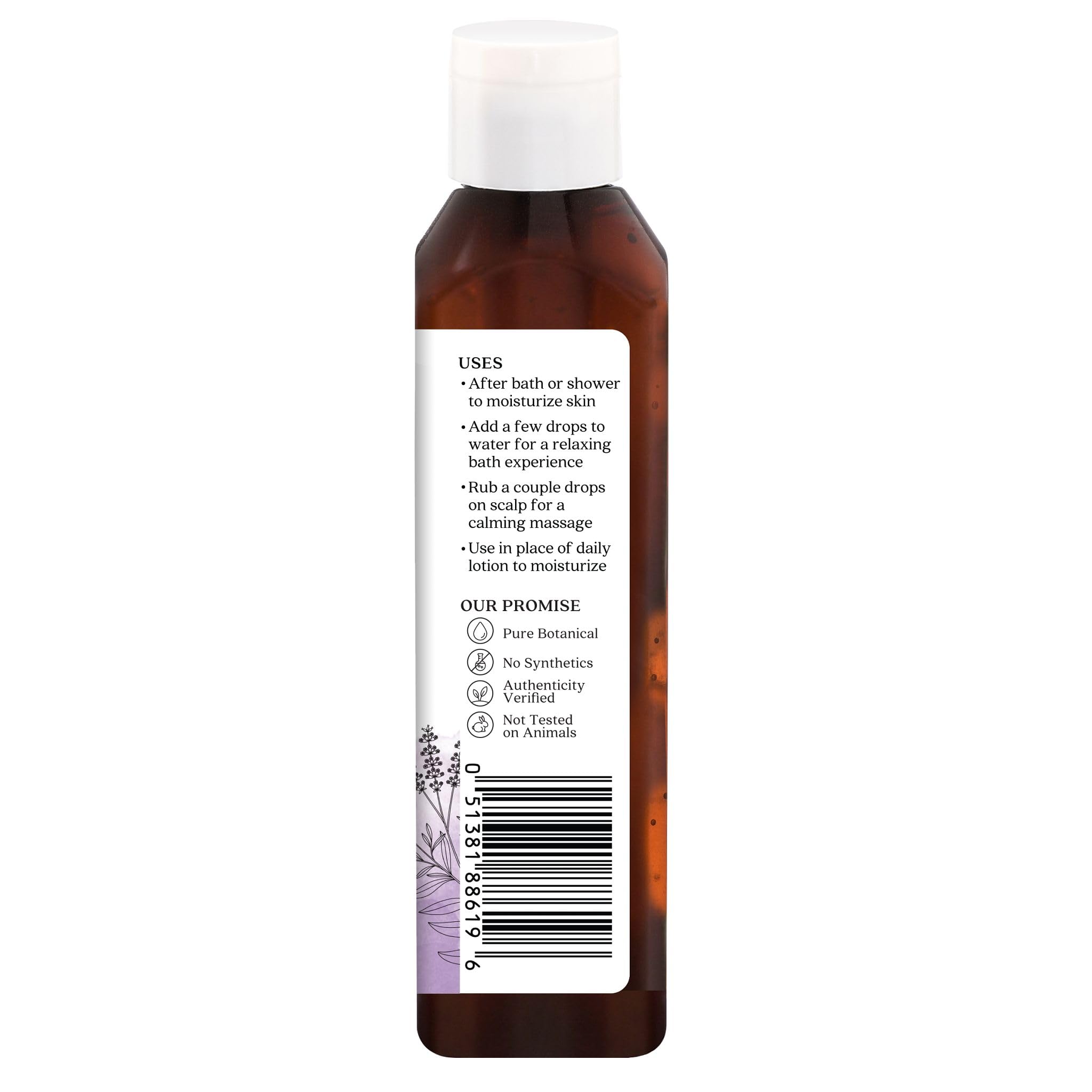 Aura Cacia Relaxing Lavender Aromatherapy Body Oil | GC/MS Tested for Purity | 237ml (8 fl. oz.)