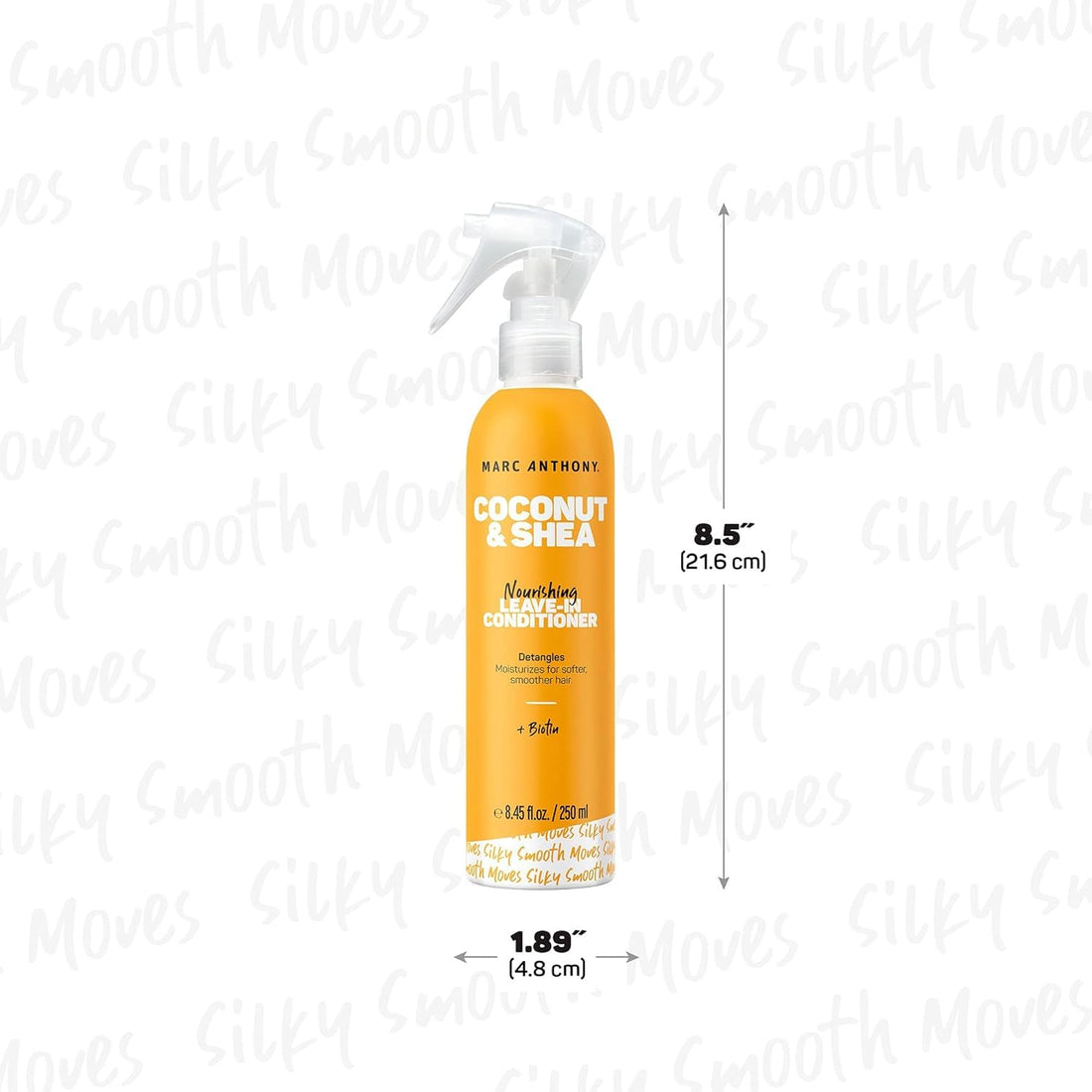 Marc Anthony Leave-In Conditioner Spray, Coconut Oil & Shea Butter - Anti-Frizz Biotin Detangling Spray to Moisturize for Softer Smoother Hair - Color Safe & Sulfate Free Styling Product