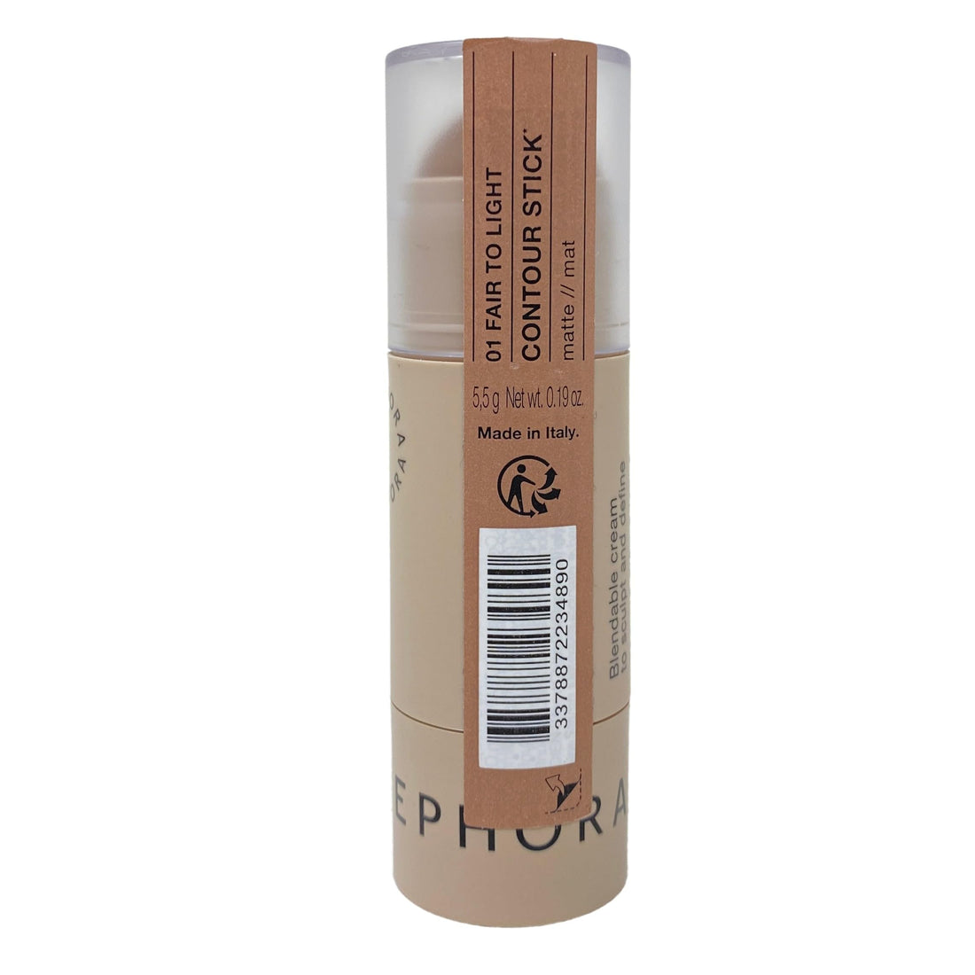 SEPHORA COLLECTION Cream Contour Stick - 01 Fair to Light (Fair to Light Skin Tones) 0.19 oz. / 5.5 g