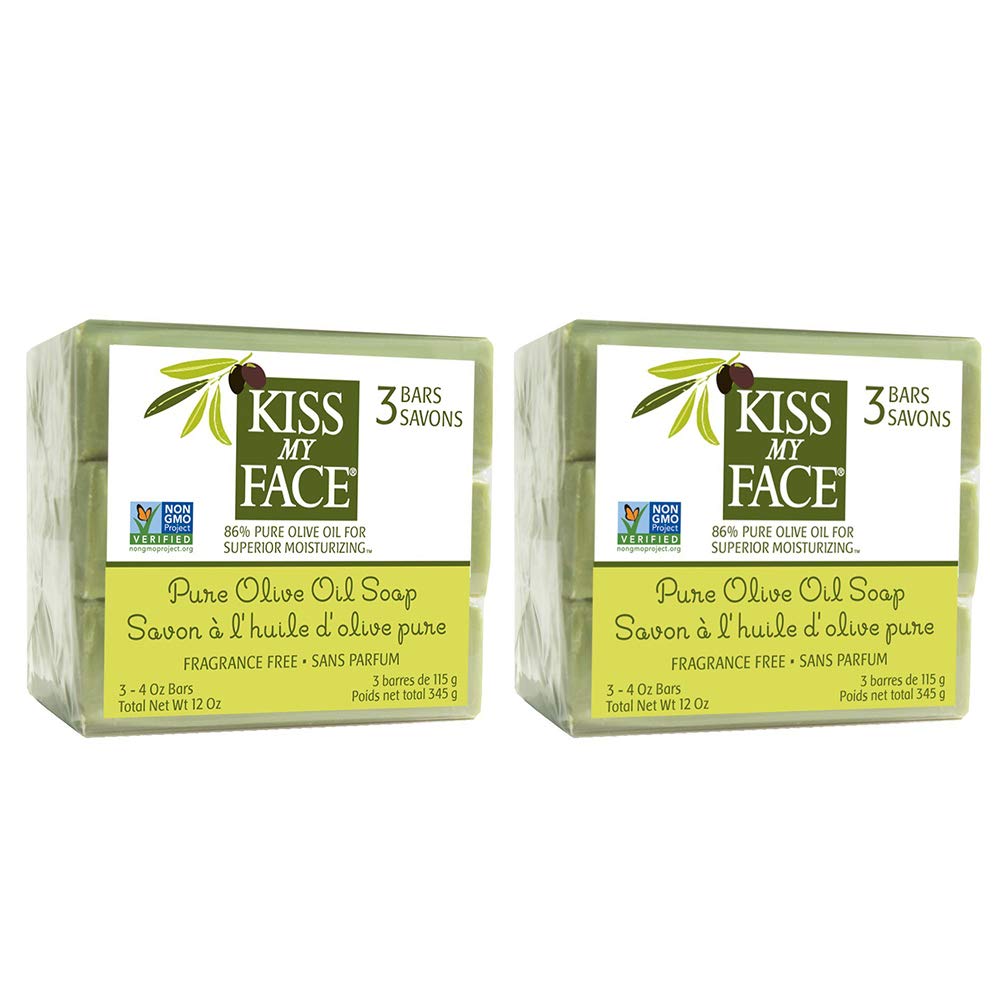 Kiss My Face Bar Soap Pure Olive Oil Fragrance Free - 4 Oz