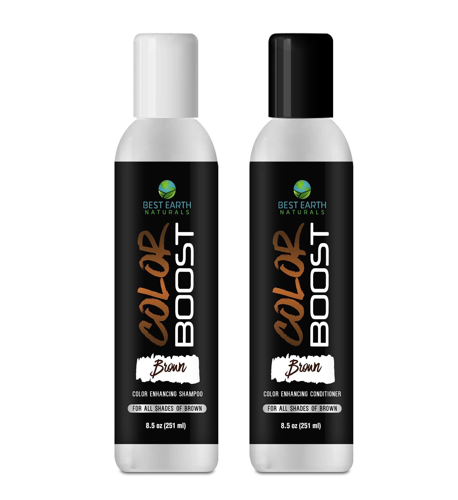 Color Boost Brown Color Depositing Conditioner For All Shades of Brown Hair Add Hair Color or Help Cover Gray Hair for Men and Women 8.5 Ounces