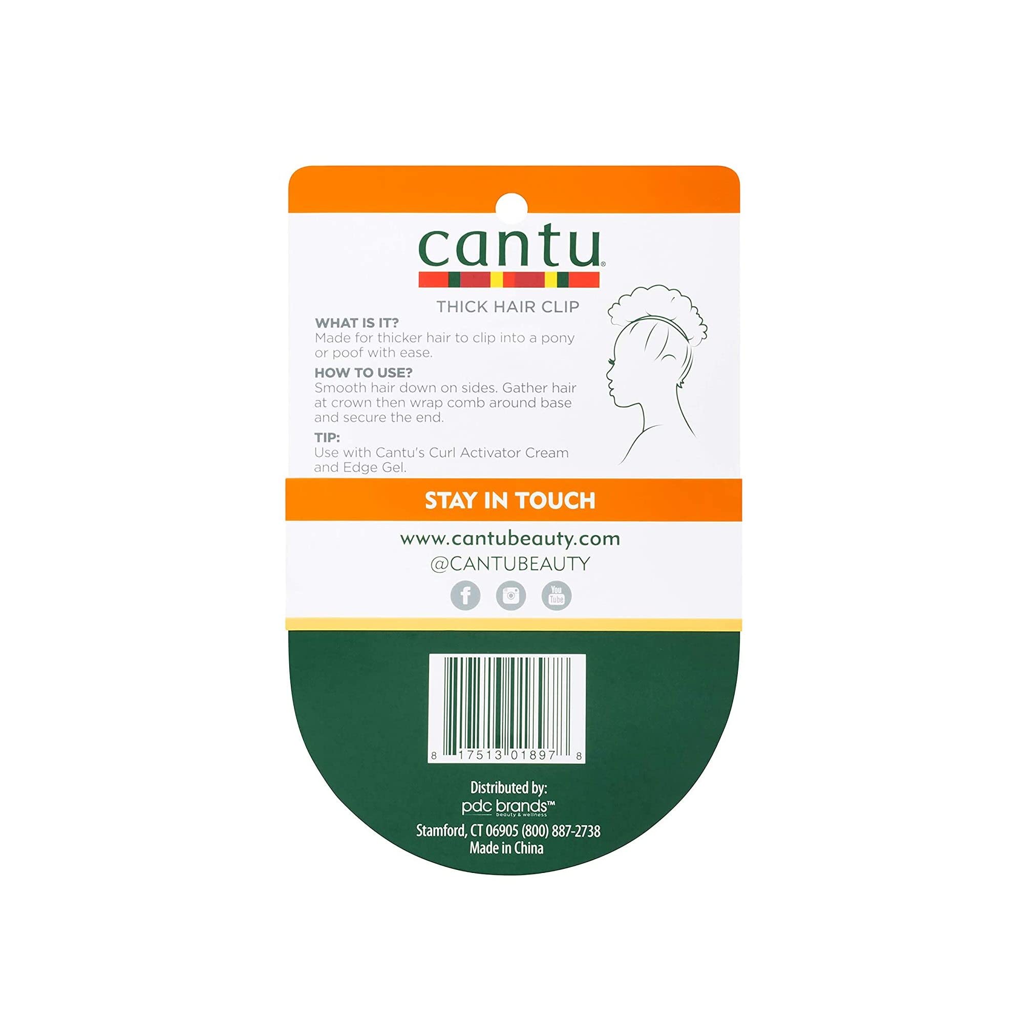 Cantu Extra Hold Thick Hair Clip