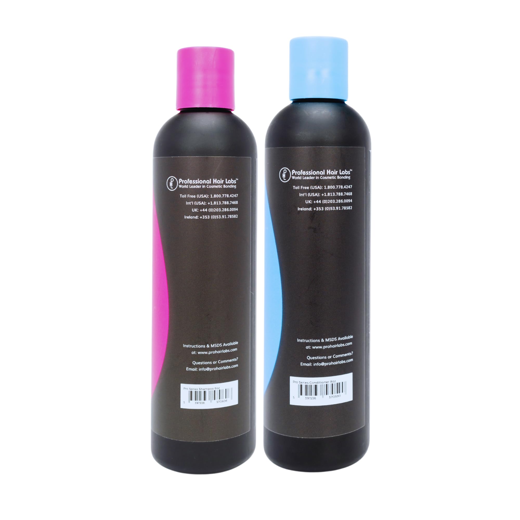 Pro Series Daily Care Shampoo & Conditioner Set | Sulfate-Free, Moisturizing, Anti-Frizz, Color-Safe for Wigs & Hair Systems - 8 Fl Oz each