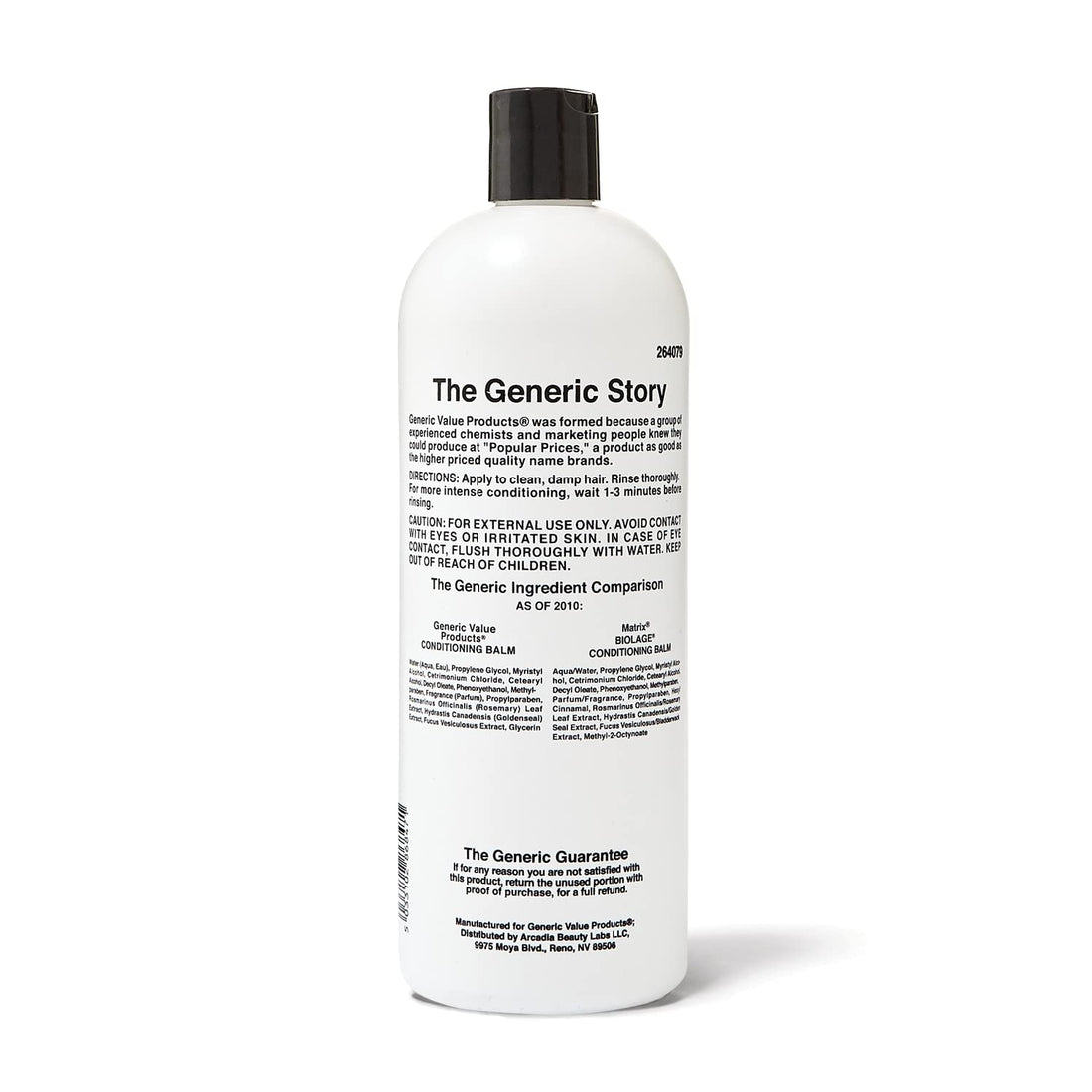 Generic Value Products Conditioning Balm, Deeply Moisturizes Dry Damaged Hair, Provides Shine, Silkiness, and Softness, 33.8 Oz