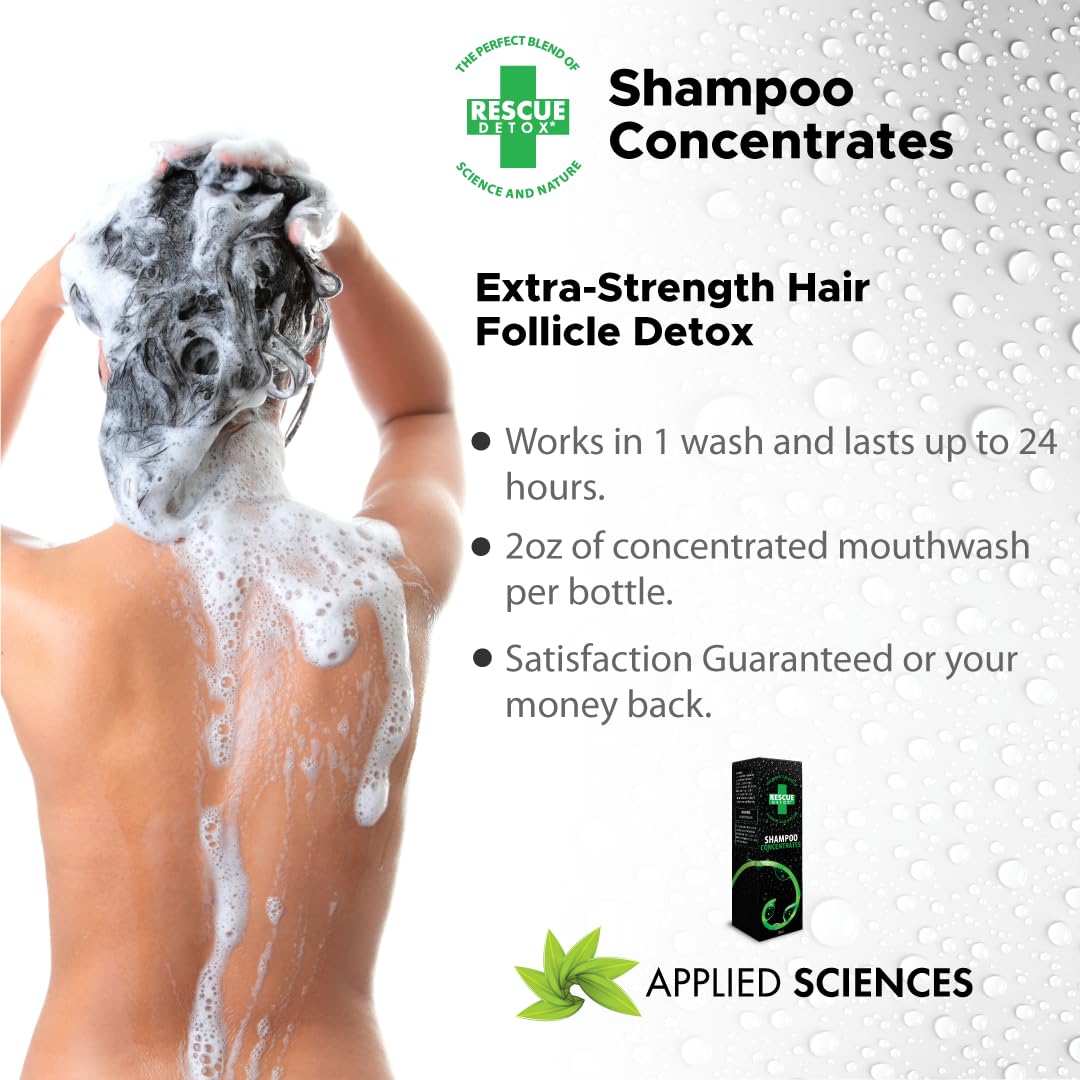 Rescue Detox Shampoo Concentrate – 2oz | Works in 1 Wash Up to 24 Hours– Concentrated Cleansing Hair Follicle Detox