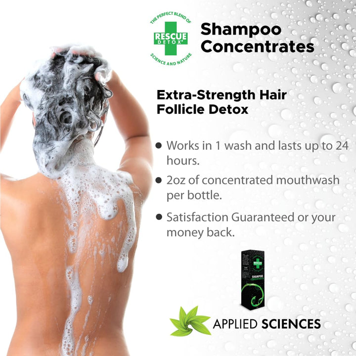 Rescue Detox Shampoo Concentrate – 2oz | Works in 1 Wash Up to 24 Hours– Concentrated Cleansing Hair Follicle Detox