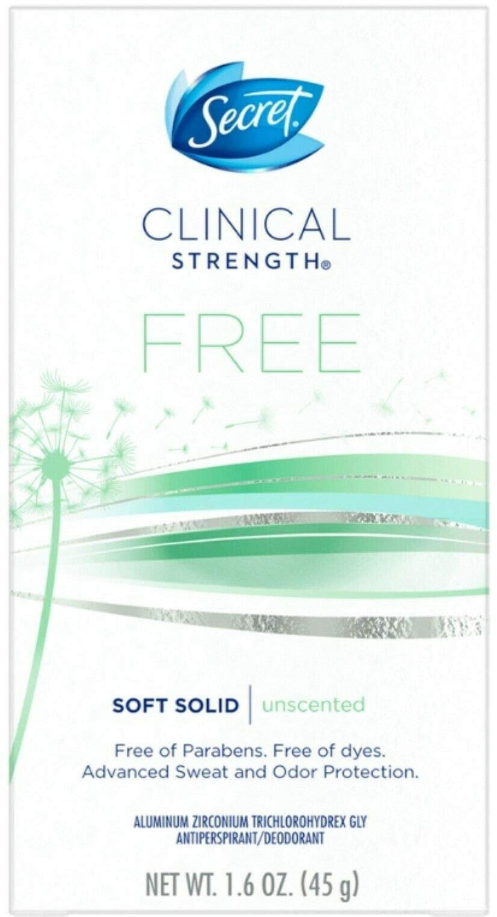 Secret Clinical Strength Sensitive Skin Hypoallergenic Advanced Solid 1.6 oz (3 Pack)