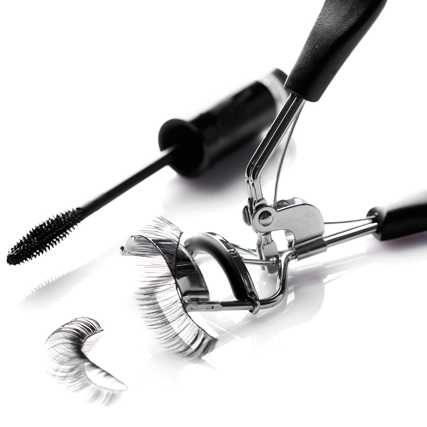 Zhehao 24 Pieces Curler Refills Eyelash Curler Refill Pads Silicone Rubber Black Curler Replacement Refills Pads for Universal Eyelash Curler with a Clear Storage Box