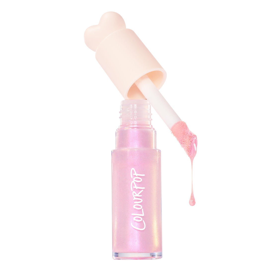 ColourPop Hi-Lite Dewy Liquid Highlighter - Ultra-Reflective Face & Body Illuminator - Glowy Summer Makeup with Hyaluronic Acid & Niacinamide for a Blendable Glow - Pink Pony (0.38 oz)
