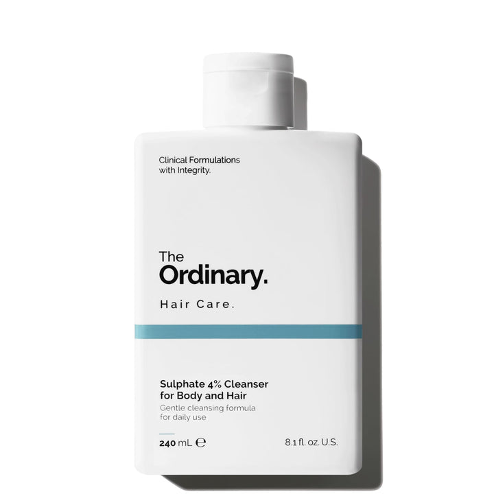 The Ordinary Sulphate 4% Cleanser for Body and Hair — Gentle Daily Cleansing for All Skin and Hair Types, 8.1 Fl Oz