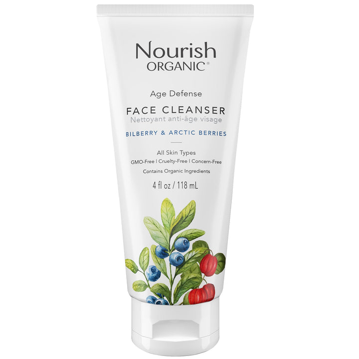 Nourish Organic Age Defense Face Cleanser, 4 Ounce