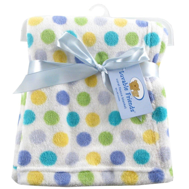 Luvable Friends Unisex Baby Coral Fleece Blanket, Pink, One Size