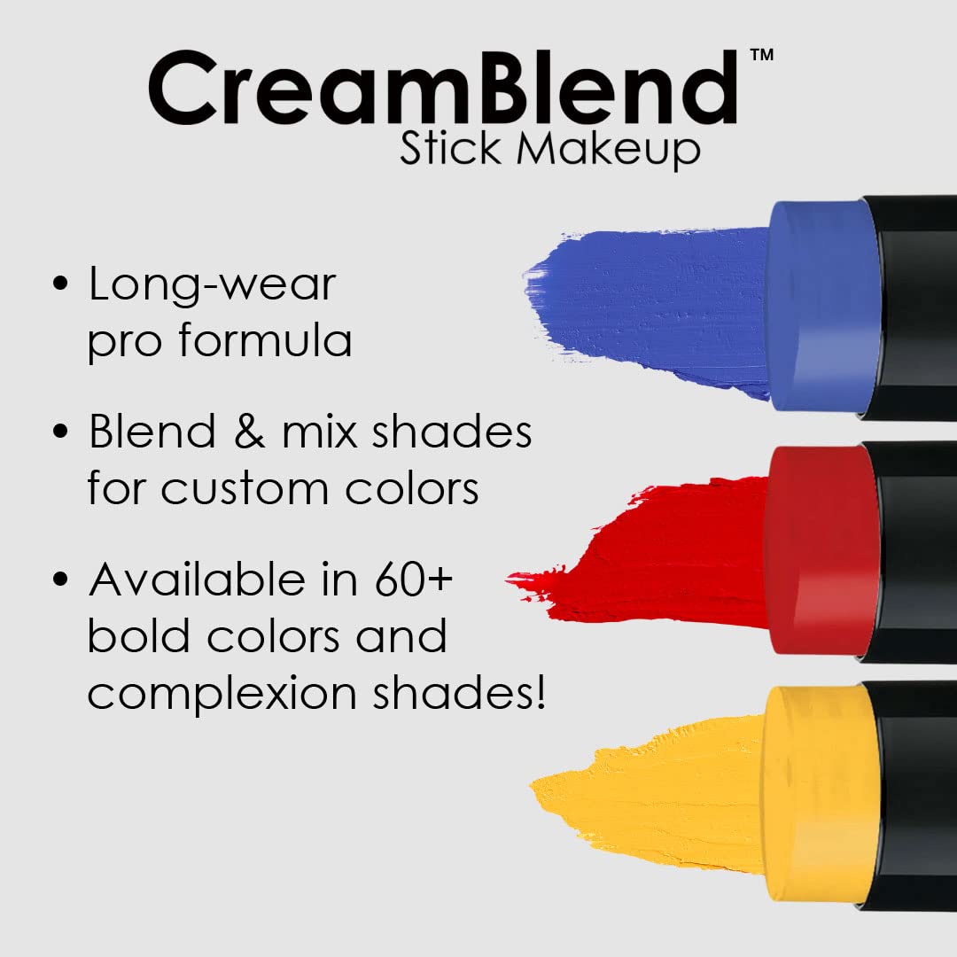 Mehron Makeup CreamBlend Stick (.75 oz) (Blue)