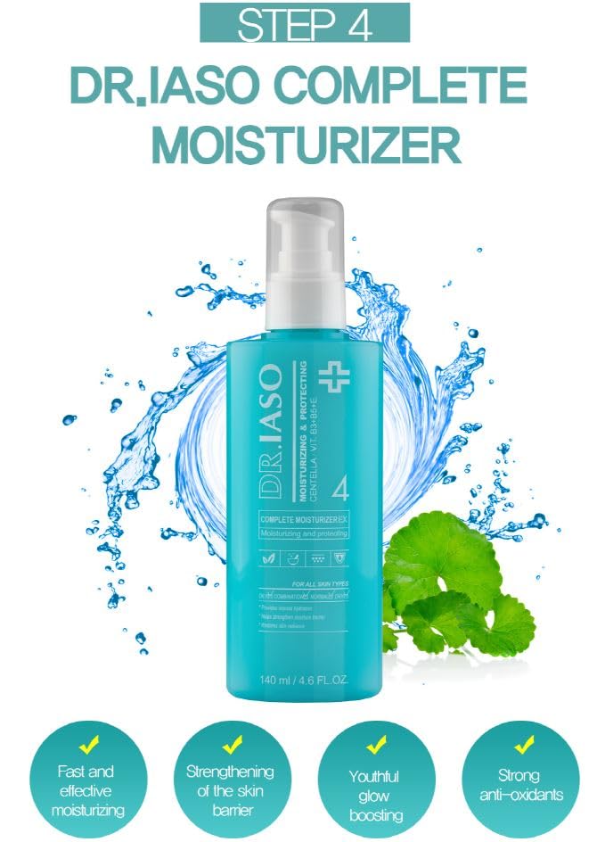 Dr. IASO Complete Moisturizer -4.60oz | Face Moisturizers | Glow Boosting | moisturizer for acne prone skin