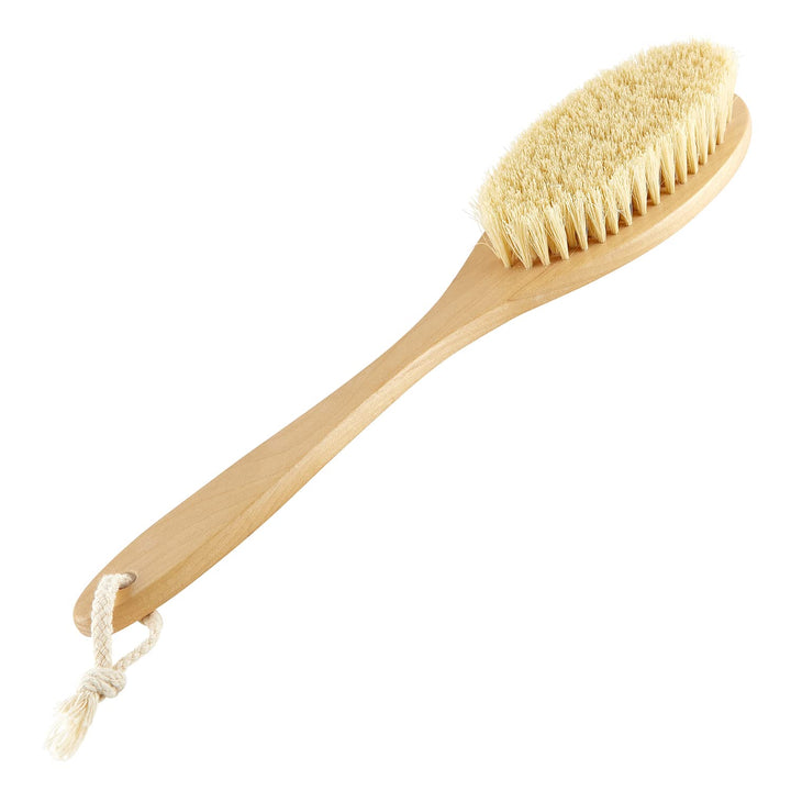 Santa Barbara Design Studio Pure Design Exfoliating Boar Bristle Body Brush, 15-Inch Long, Boar Bristle