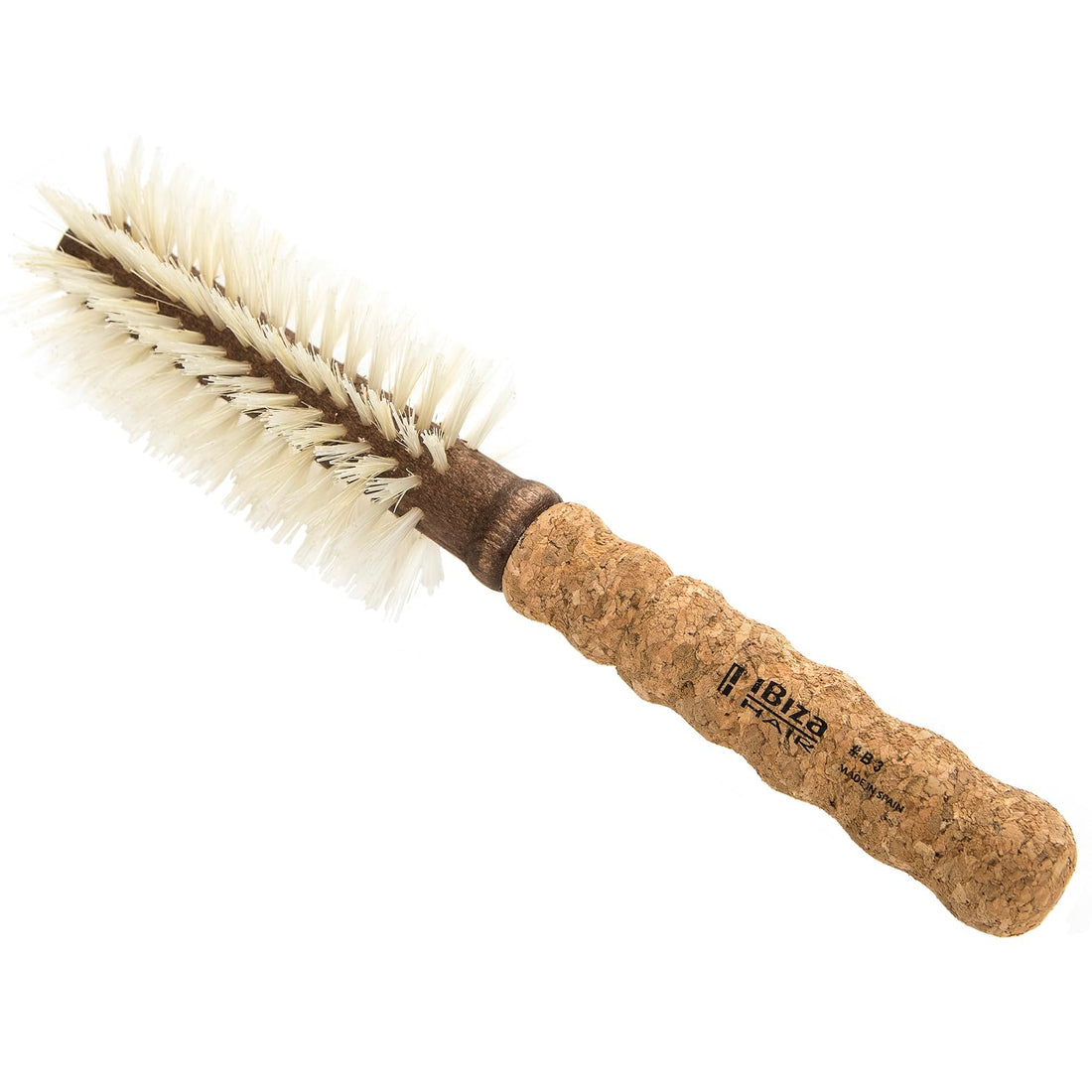 B3 - Round Brush - Medium Extended Cork - 12 Rows - 55 mm (Blonde Bristle)