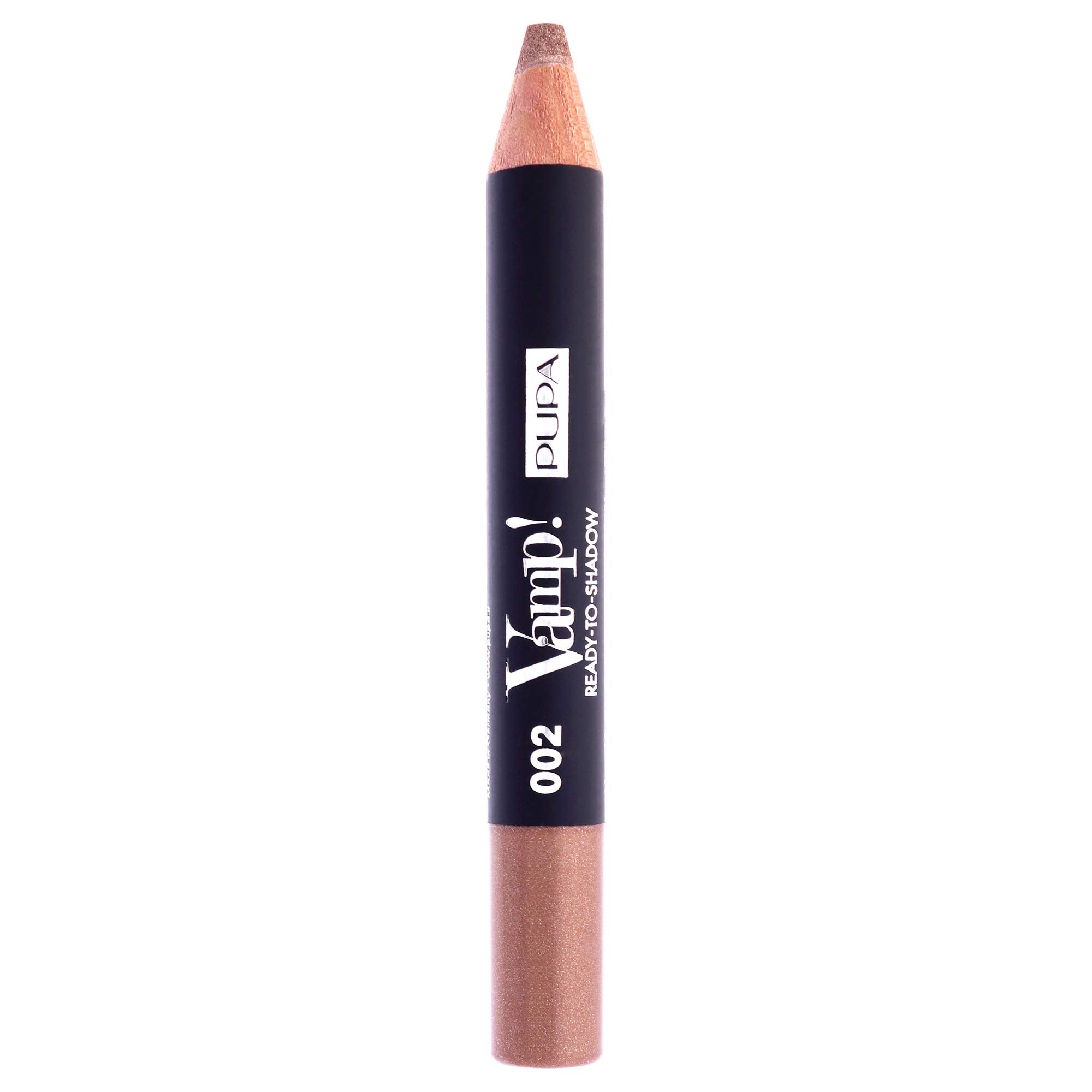 Pupa Milano Vamp! Ready To Shadow - Eyeshadow Maxi Pencil - Quick Application - Instant Blendability - Velvety Texture with a Powder Feel - 002 Luminous Taupe - 0.04 Oz,I0111949