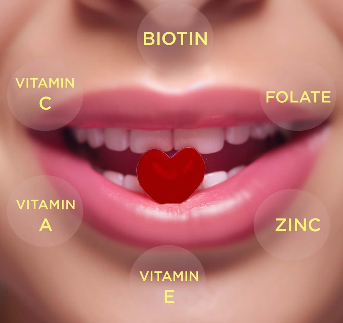 Hey Honey Skincare Vegan Multifunctional Supplement Gummies for Radiant Skin and Wrinkle Support, Hair, and Nails,Gluten Free, Non GMO, Citrus Flavor, 60 Counts