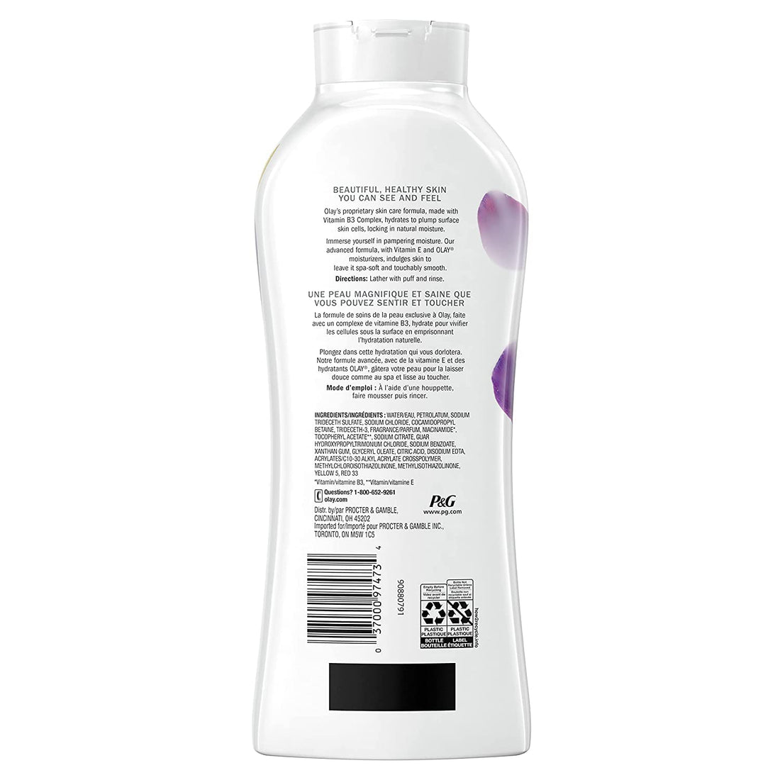 Olay Body Wash - Age Defying With Vitamin E - Net Wt. 23.6 FL OZ (700 mL) Each - Pack of 2