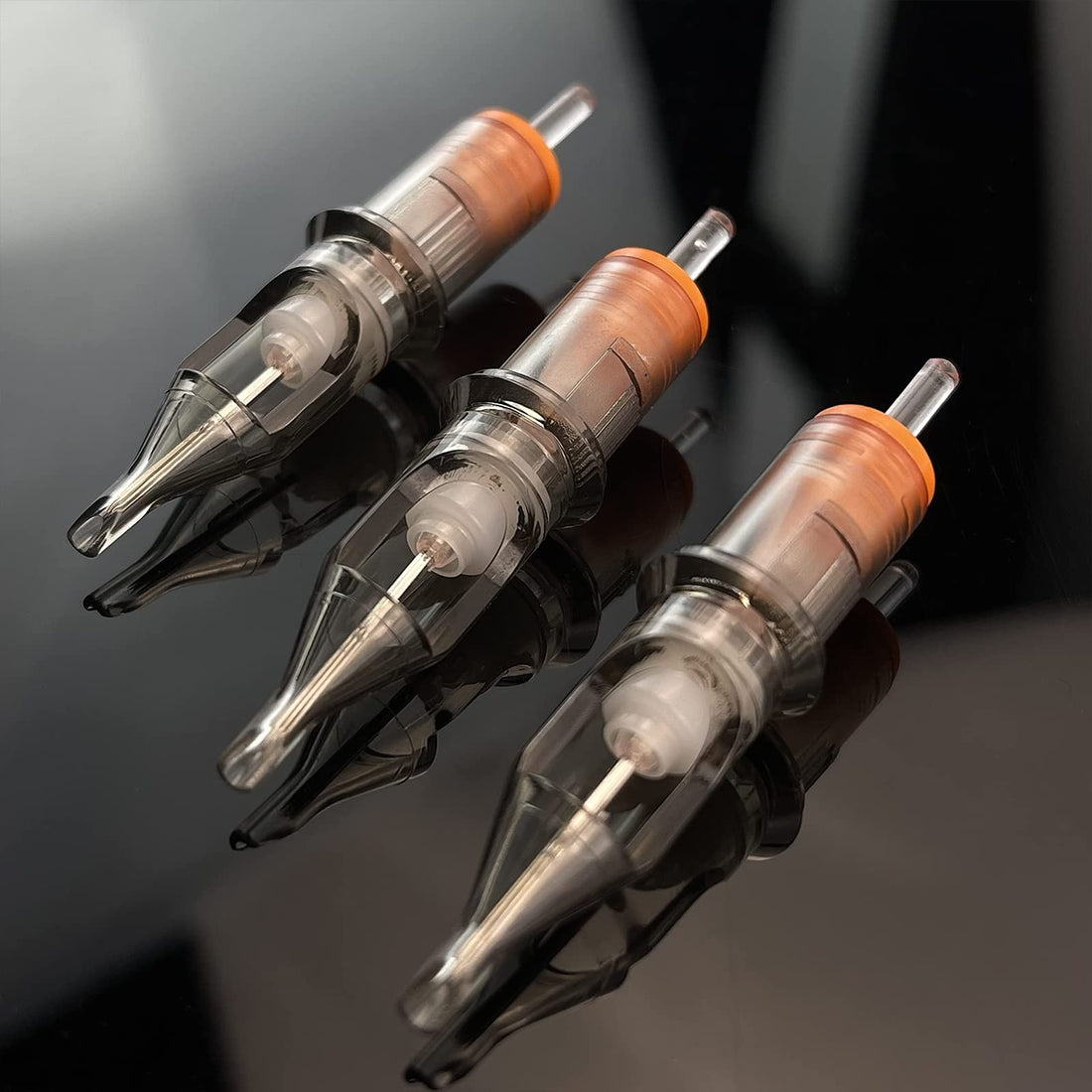 New-C1205Rs-1: Eztat2 New Ez Revolution Tattoo Needle Cartridges Regular 5 Round Shader Long Taper 20Pcs(New-C1205Rs-1)