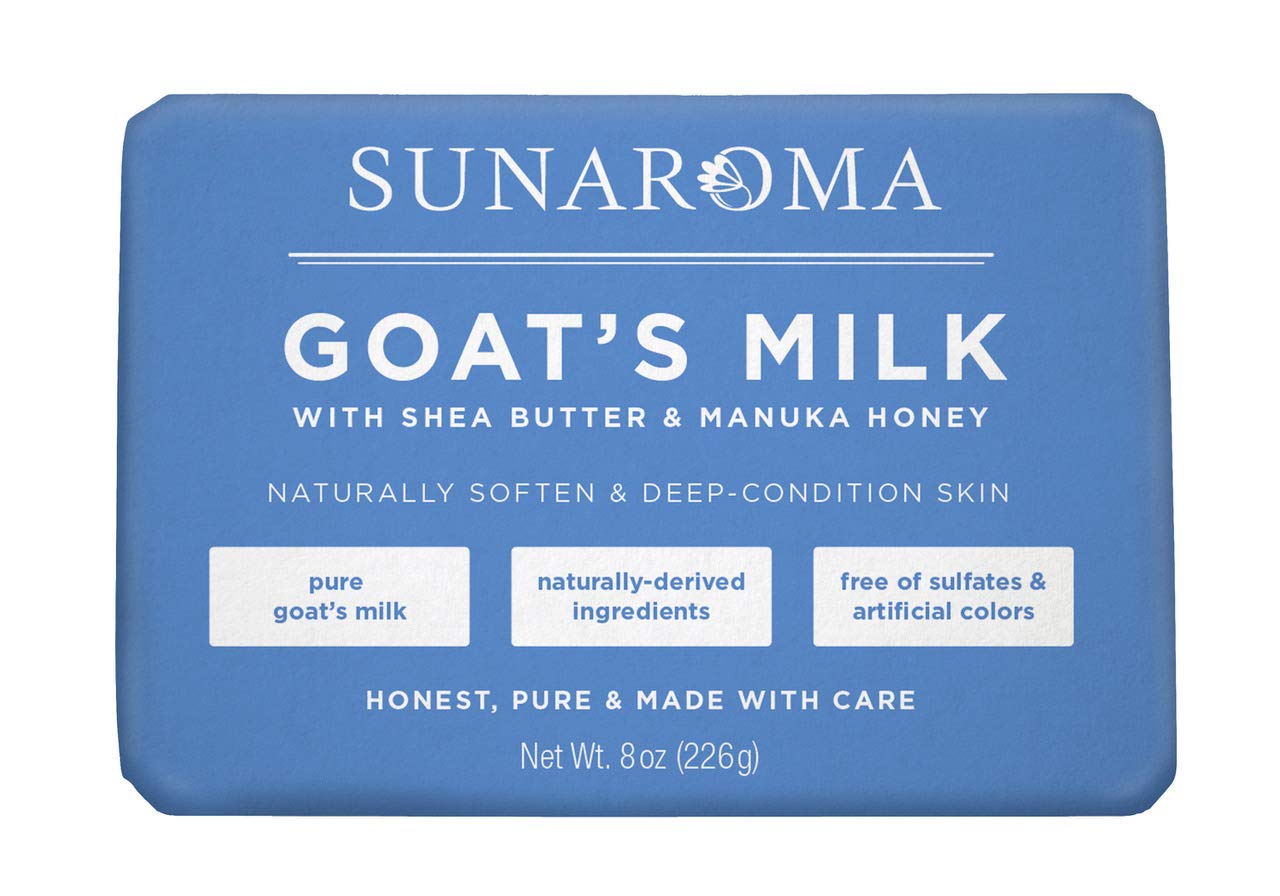 Sunaroma Goat's Milk W/Shea Butter & Manuka Honey Soap (8 Ounce)