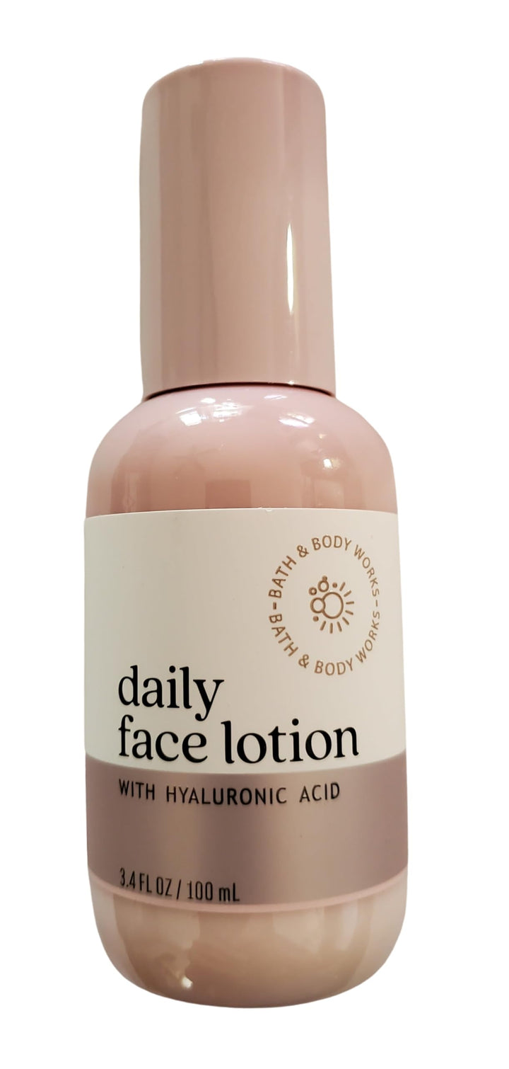 Bath and Body Works Daily Face Lotion With Hyaluronic Acid 3.4 Ounces
