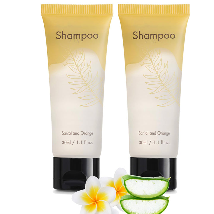 NISGUR Hotel Shampoo Bulk 1.Oz Each Individually Wrapped Travel Size Shampoo 200 PCS Per Case Leak-proof Hotel Toiletries Bulk