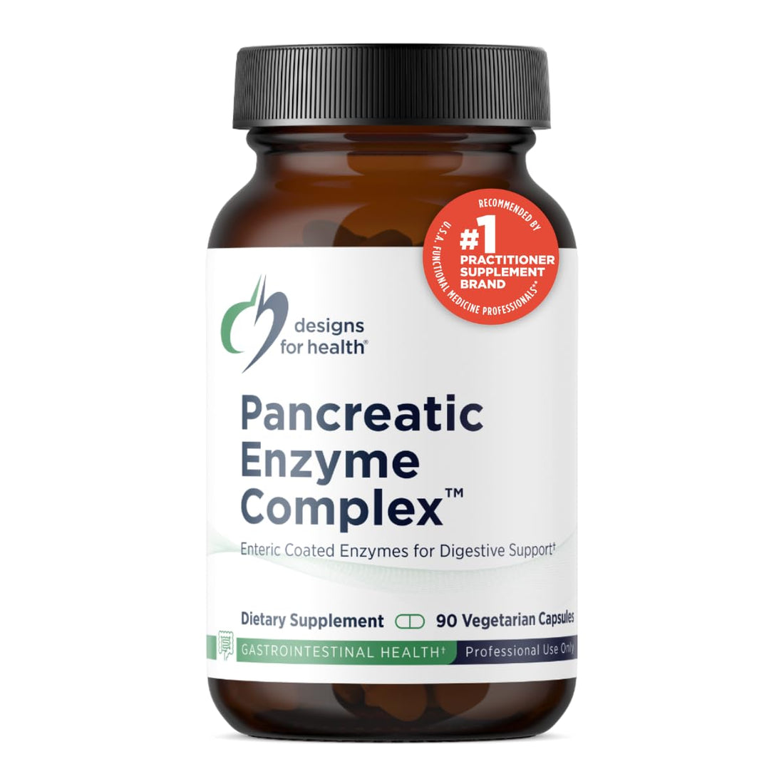 Designs for Health Pancreatic Enzymes Complex - Digestive Enzymes + Bromelain Supplement - Support Digestion + Gut Health - Delayed Release Capsule with Pancreatic Enzyme, Ox Bile (90 Capsules)