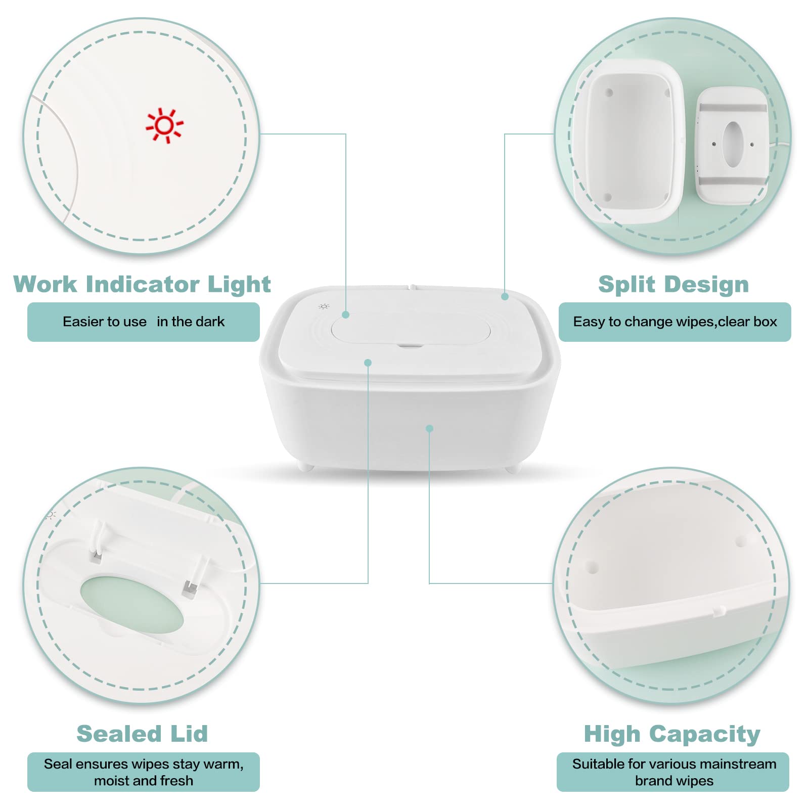 Wipe Warmer and Baby Wet Wipes Dispenser | Baby Wipes Warmer for Babies