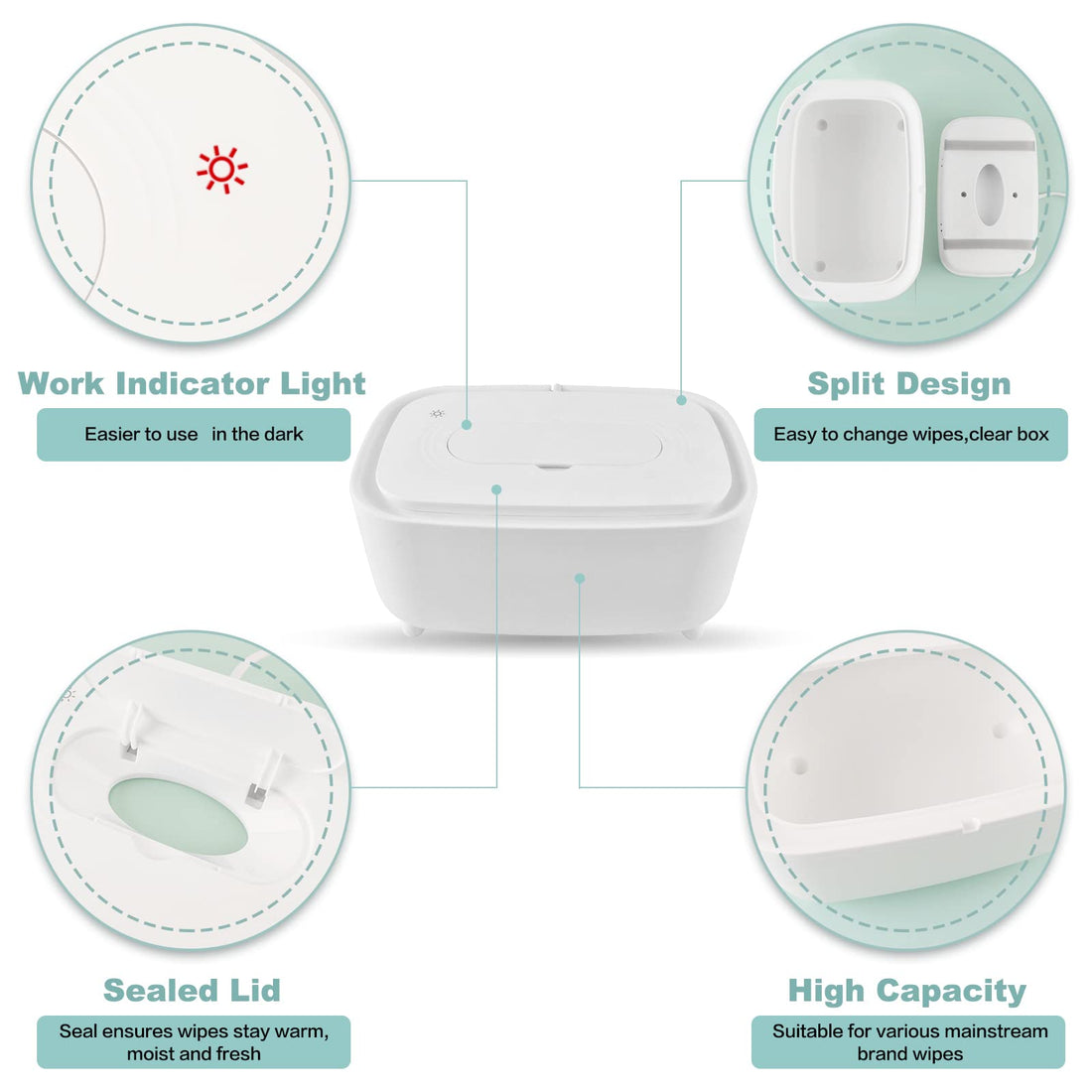 Wipe Warmer and Baby Wet Wipes Dispenser | Baby Wipes Warmer for Babies