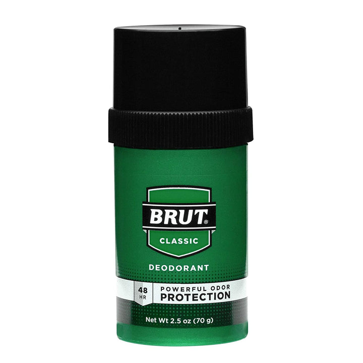 Brut Deodorant 2.5 Ounce Round Solid Classic (Pack of 2)