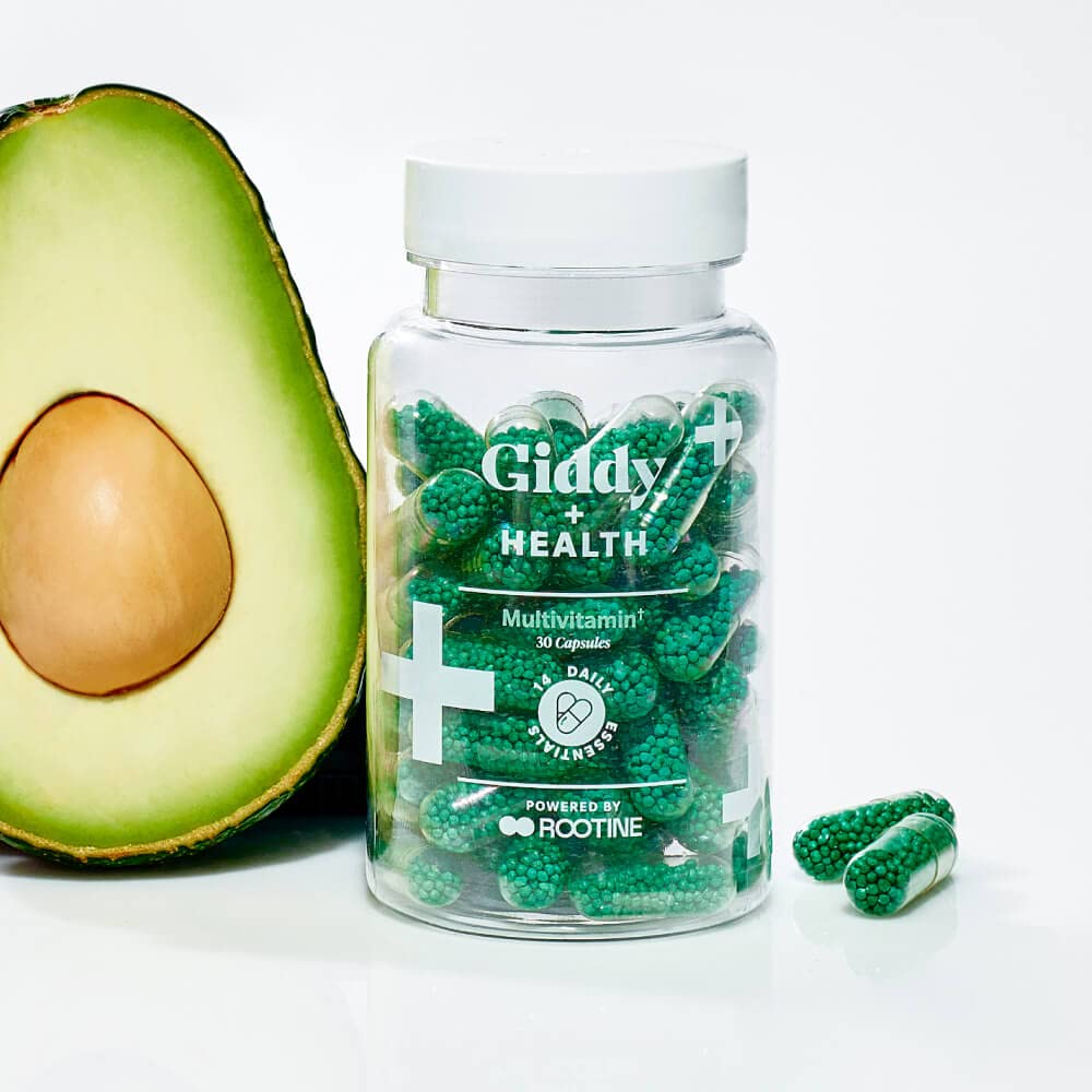 Giddy+Health Multivitamin with B-complex, D3, and zinc