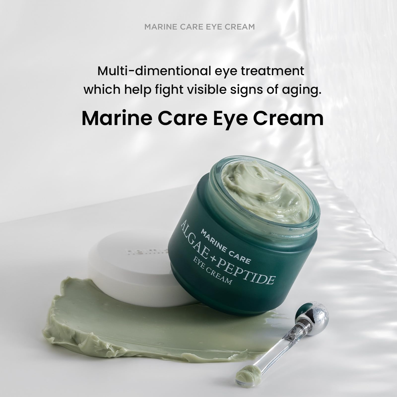 HEIMISH Marine Care Eye Cream 1.01fl.oz/30ml for Dark Circles and Wrinkles | Plant Stem Cell, Lifting, Eye Concentrate, Soothe Irritated Skin, Energizes Dry Skin